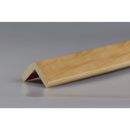 Knuffi® corner protection, type H, 1 m piece, natural wood finish.