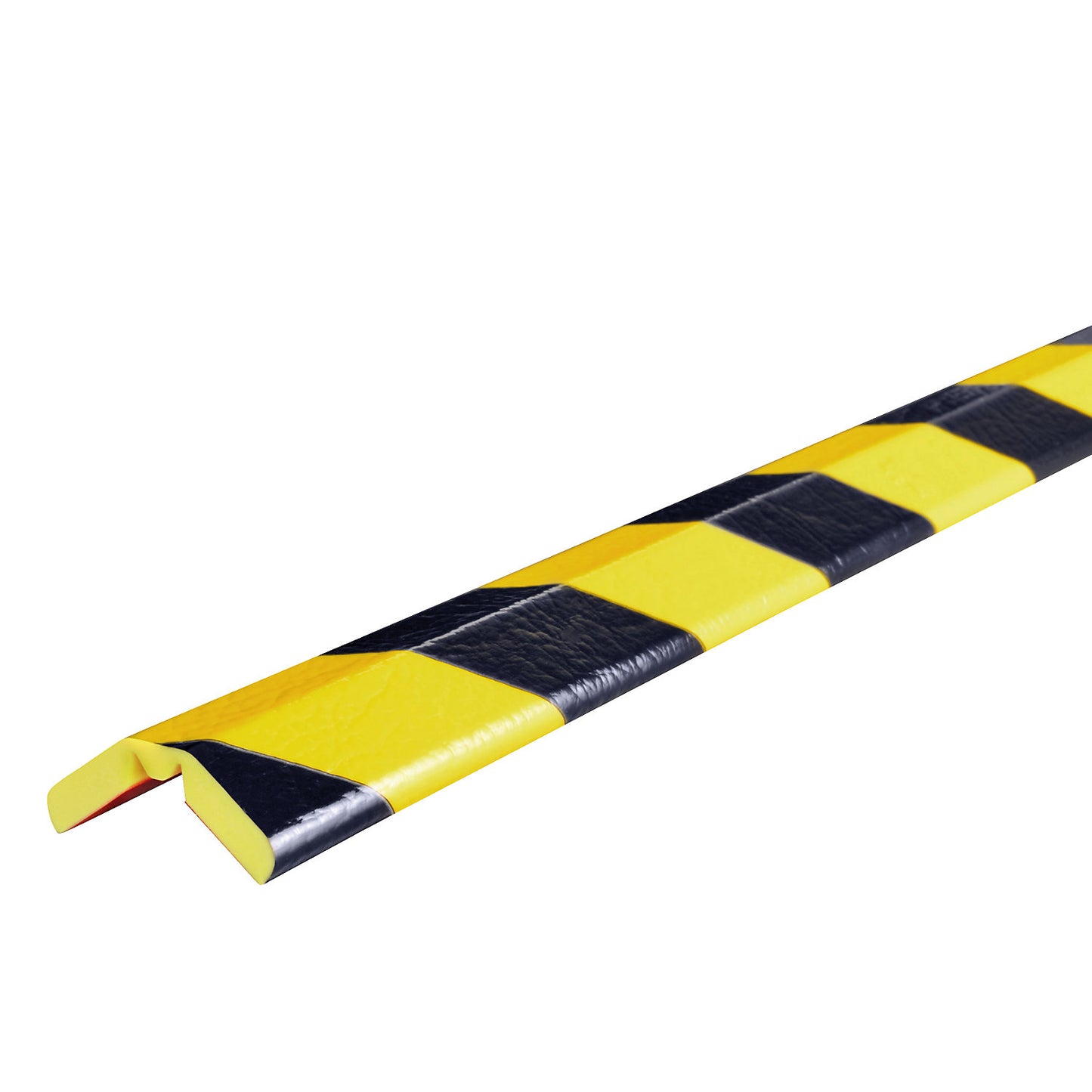 Knuffi® corner protection, type W, 1 m piece, black / yellow.