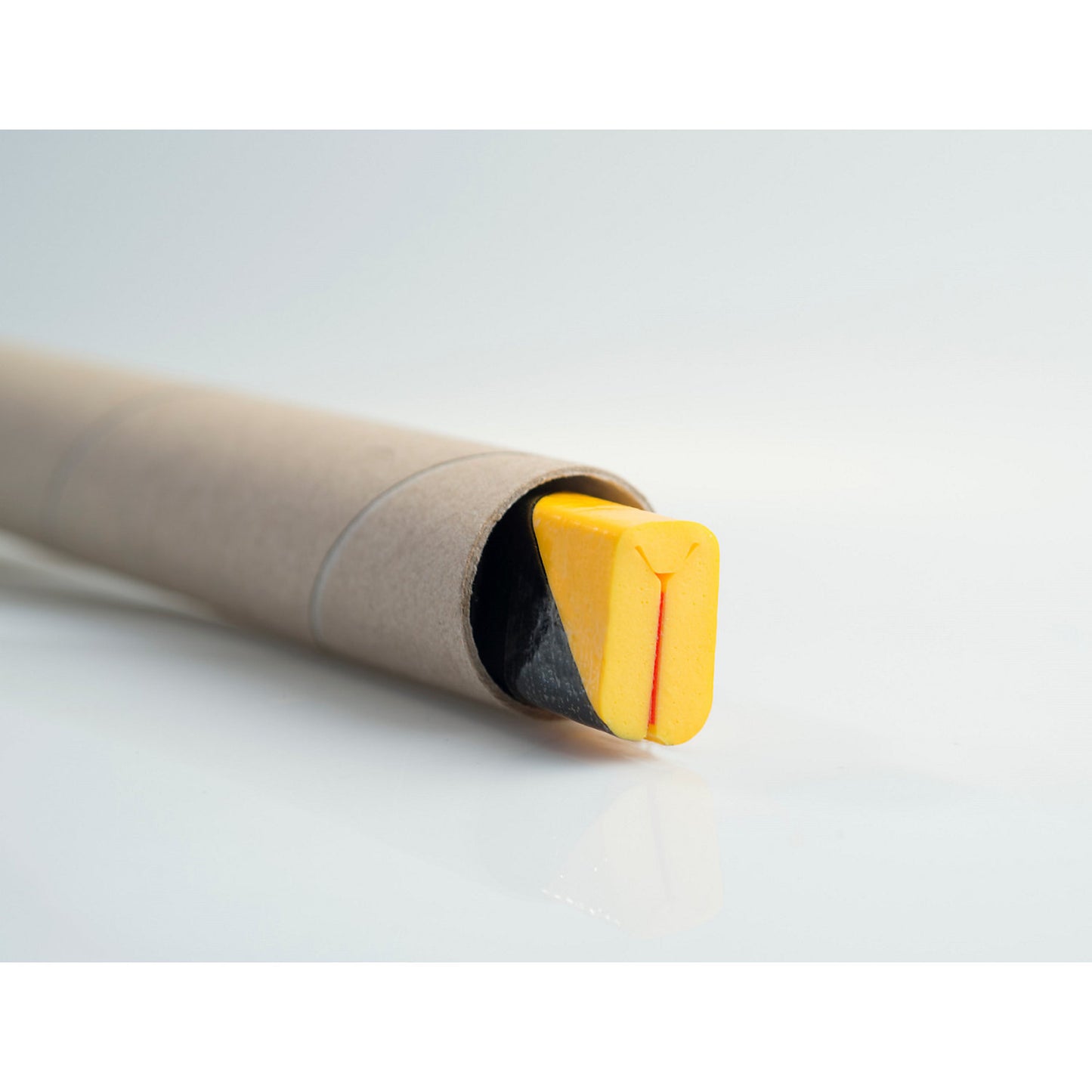 Knuffi® corner protection, type W, 1 m piece, black / yellow.