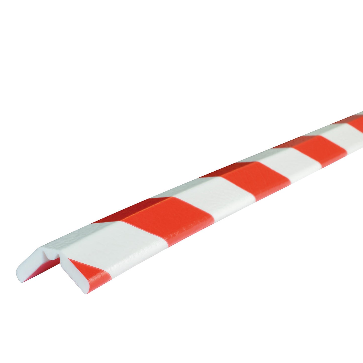 Knuffi® corner protection, type W, 1 m piece, red / white.