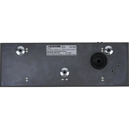 LED digital clock, HxWxD 118 x 333 x 39 mm, black, red LED.