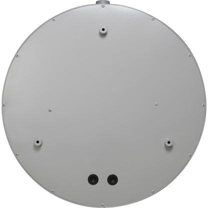 METROLINE outdoor clock, single sided, white aluminium.