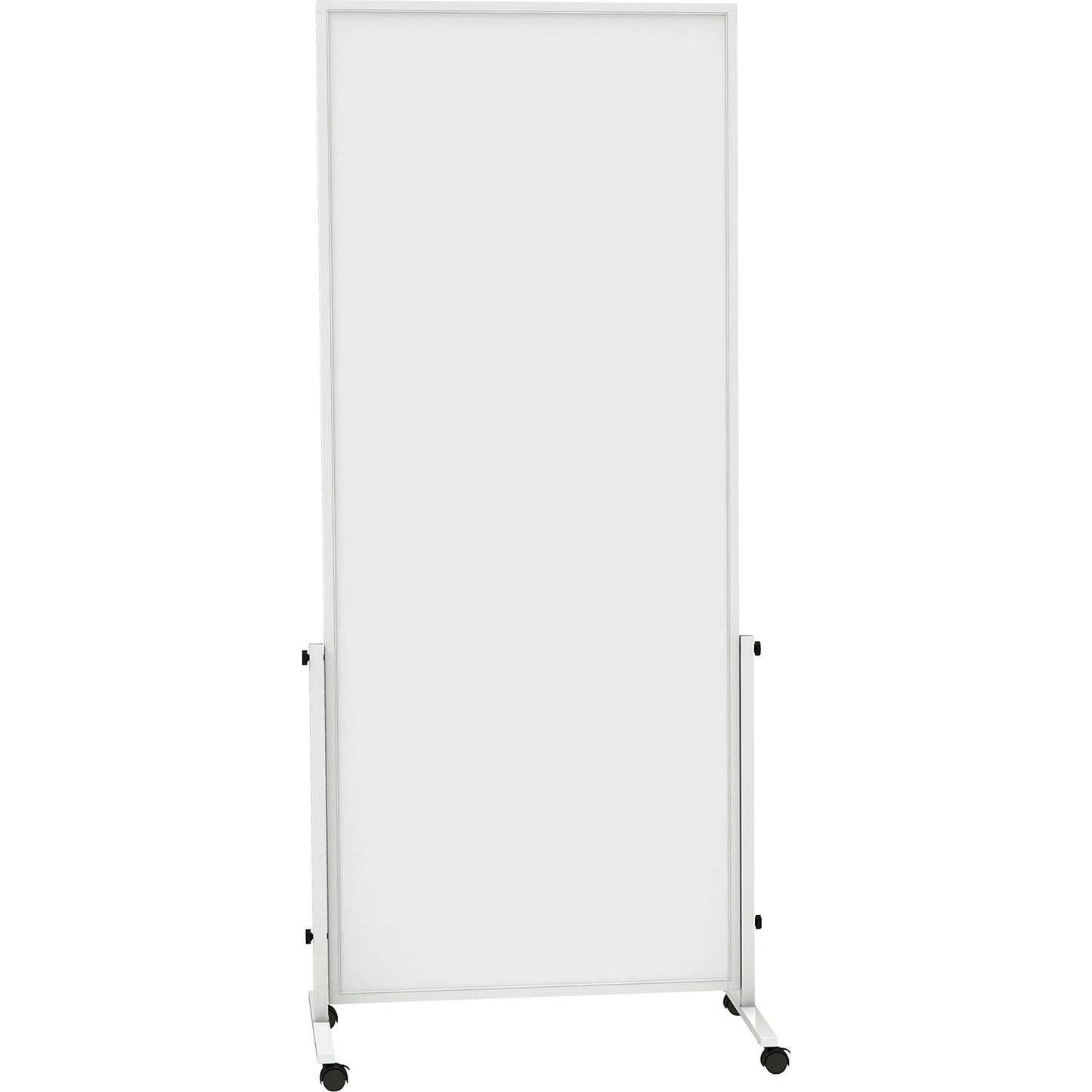 MAUL® solid easy2move mobile whiteboard, HxW 1965 x 640 mm, white, board HxW 1800 x 750 mm.