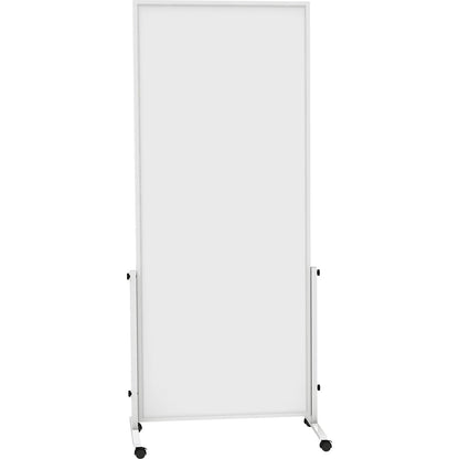 MAUL® solid easy2move mobile whiteboard, HxW 1965 x 640 mm, white, board HxW 1800 x 750 mm.