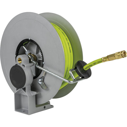 Hose reel, flexible hose with brake, hose length 10 m.