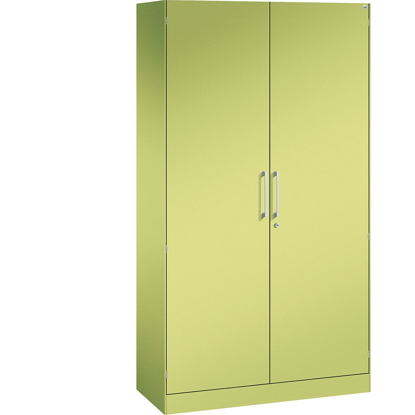 ASISTO double door cupboard, height 1980 mm, width 1000 mm, 4 shelves, viridian green/viridian green.