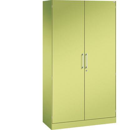 ASISTO double door cupboard, height 1980 mm, width 1000 mm, 4 shelves, viridian green/viridian green.