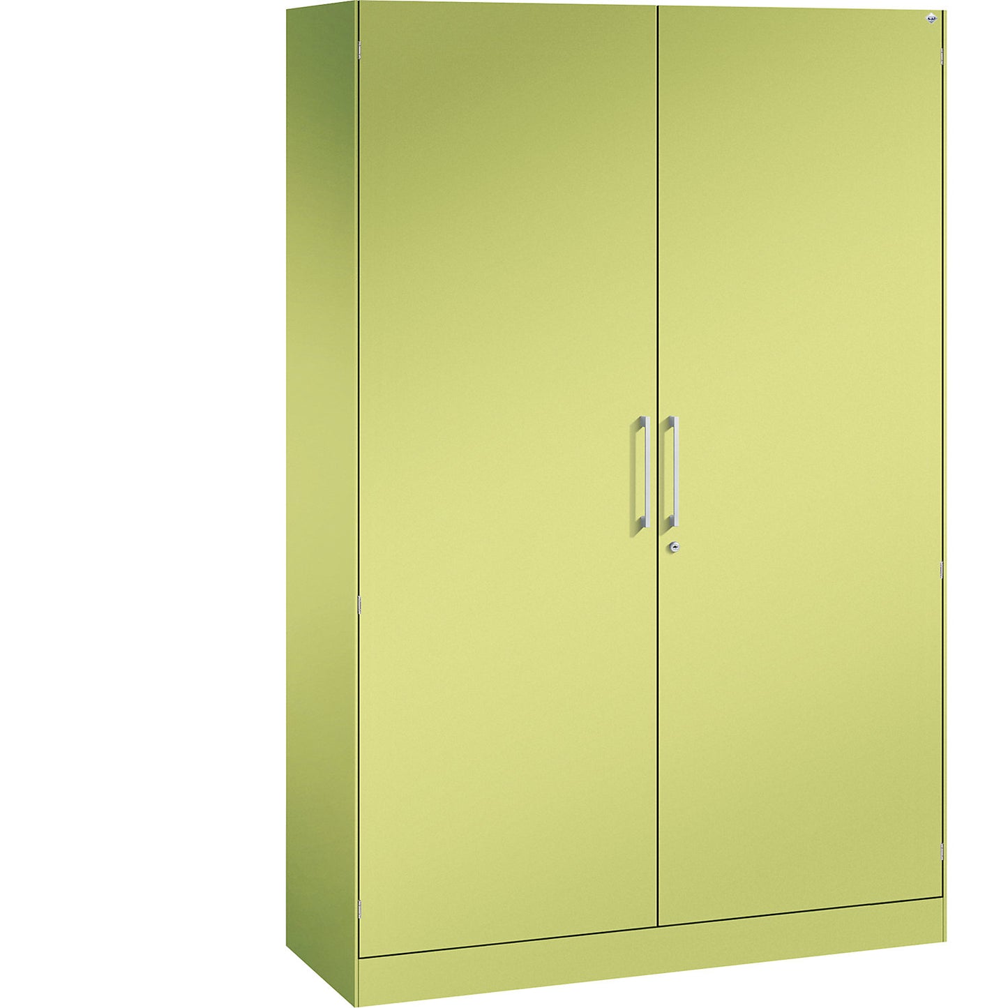 ASISTO double door cupboard, height 1980 mm, width 1200 mm, 4 shelves, viridian green/viridian green.