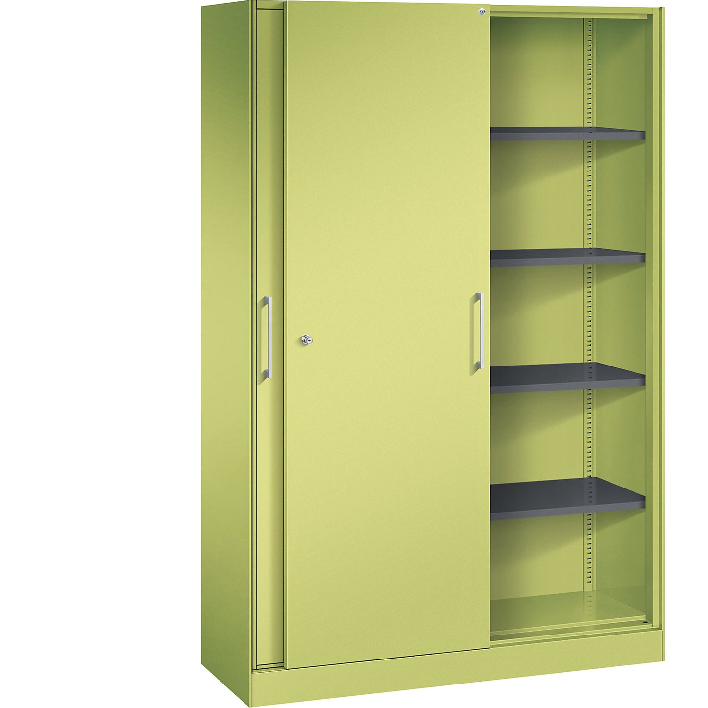 ASISTO sliding door cupboard, height 1980 mm, width 1200 mm, viridian green/viridian green.