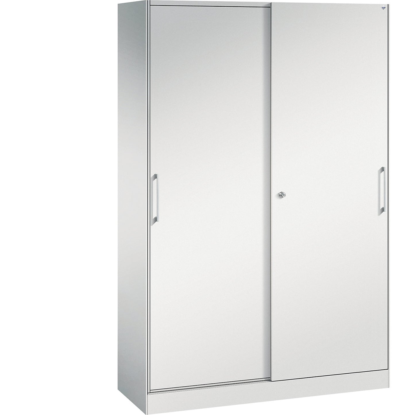 ASISTO sliding door cupboard, height 1980 mm, width 1200 mm, light grey/light grey.