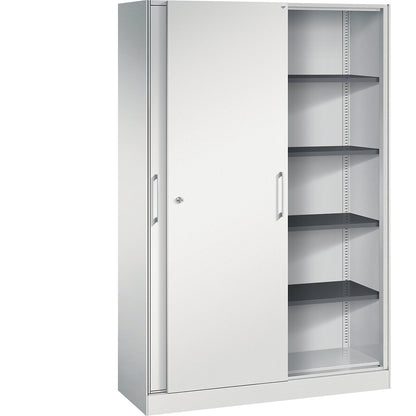 ASISTO sliding door cupboard, height 1980 mm, width 1200 mm, light grey/light grey.