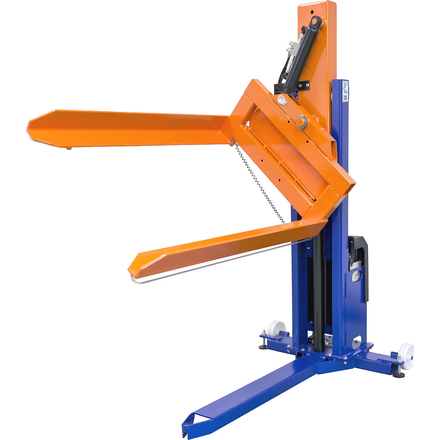 Pallet lifter, with 2 x 40° tilt function, lifting range 70 - 970 mm, max. load 750 kg.