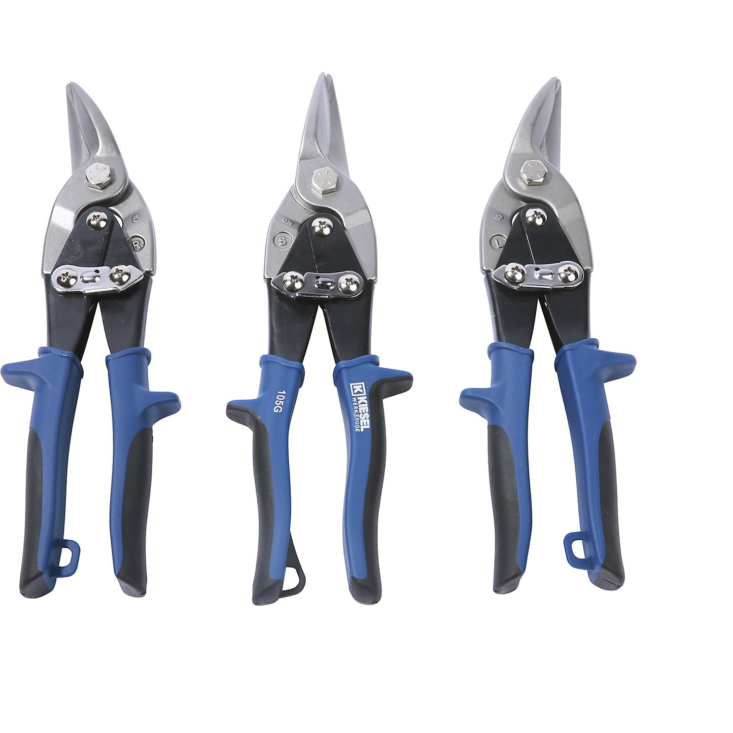 MINI set of figure and straight cutting snips, 3 parts, in cardboard box.