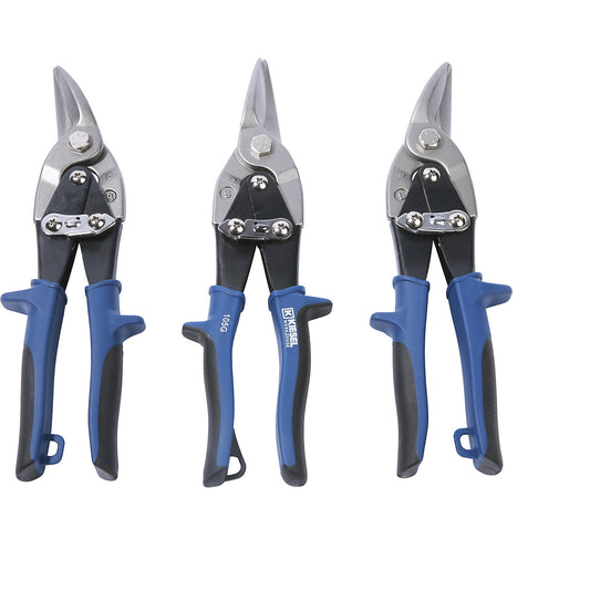 MINI set of figure and straight cutting snips, 3 parts, in cardboard box.