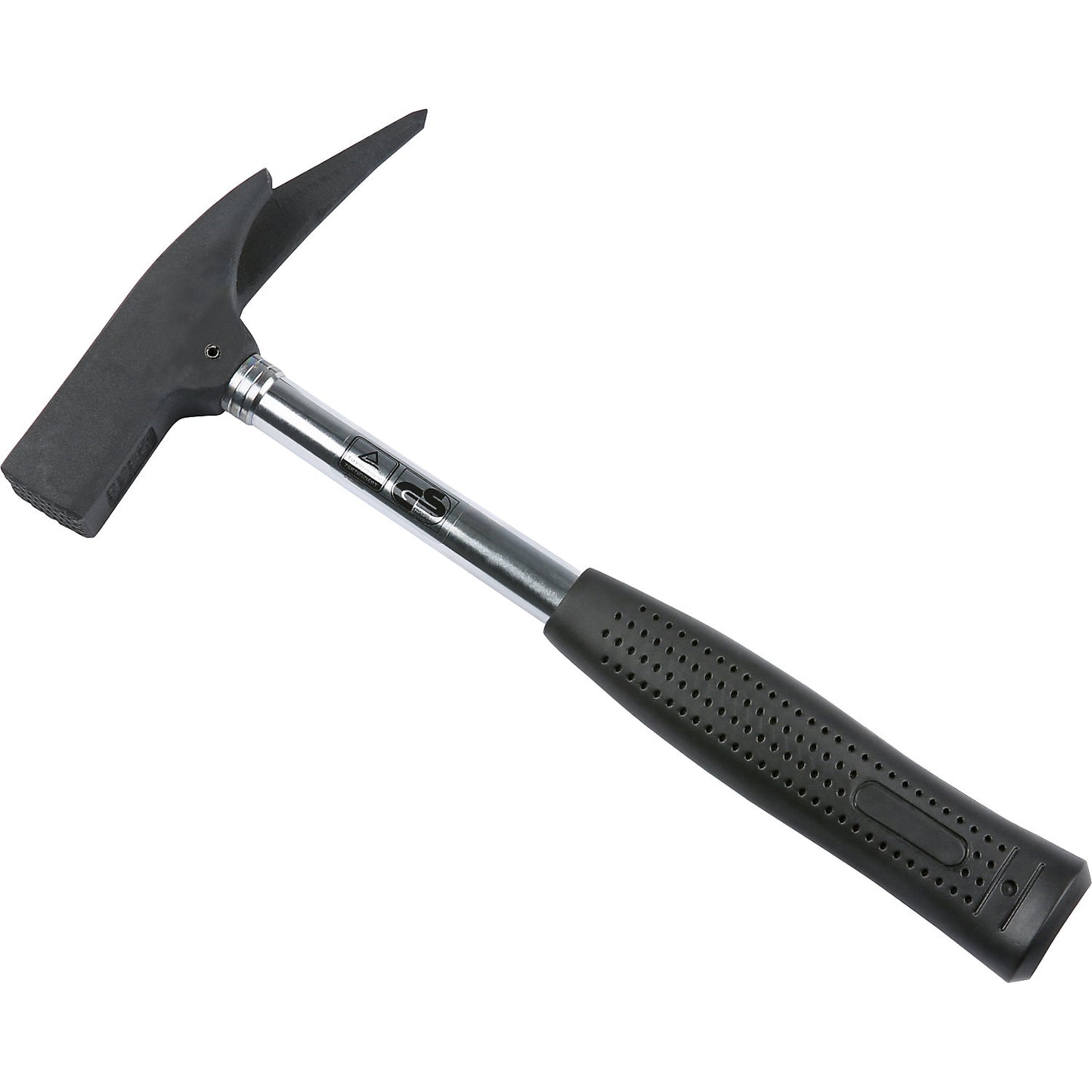Set of roofing hammers with fibreglass handle, with tubular steel handle, 5 parts in cardboard box.