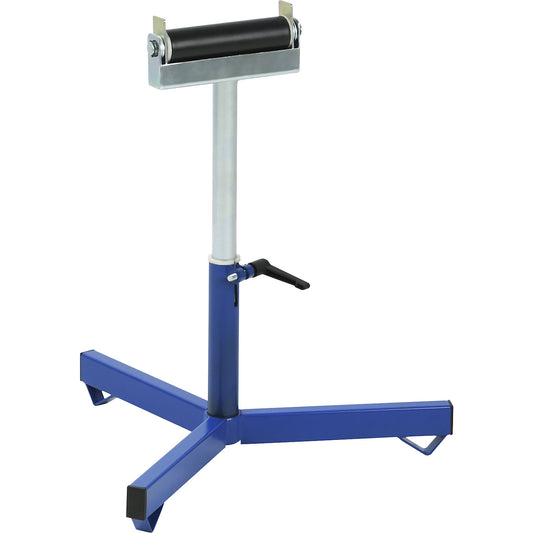 Material support stand, support width 200 mm, blue.