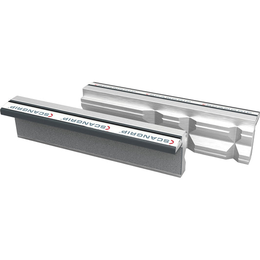 Prism magnet vice jaws, aluminium, 1 pair, jaw width 180 mm.