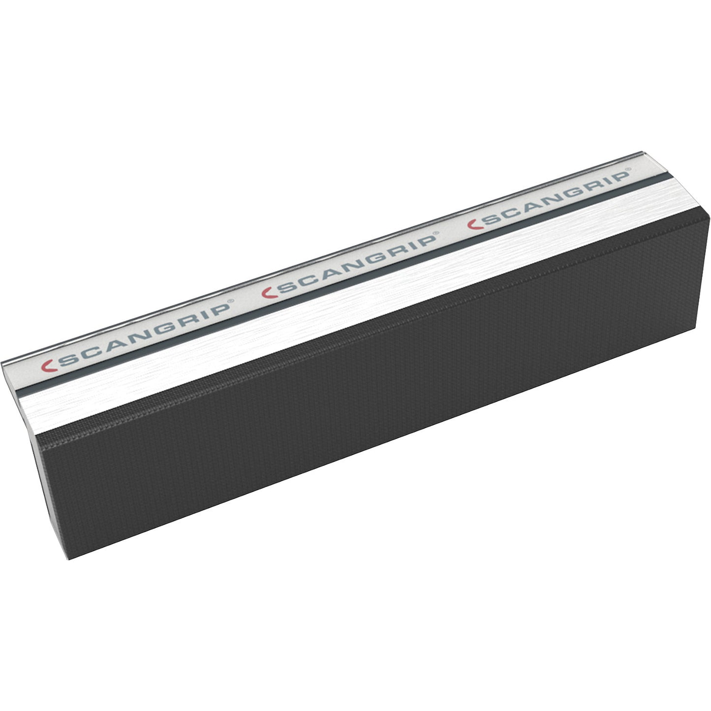 Magnetic vice jaws, made of hardened aluminium with rubber face, 1 pair, jaw width 100 mm.