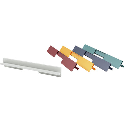 Pen tray for Infinity Wall, LxDxH 780 x 75 x 110 mm, light grey.