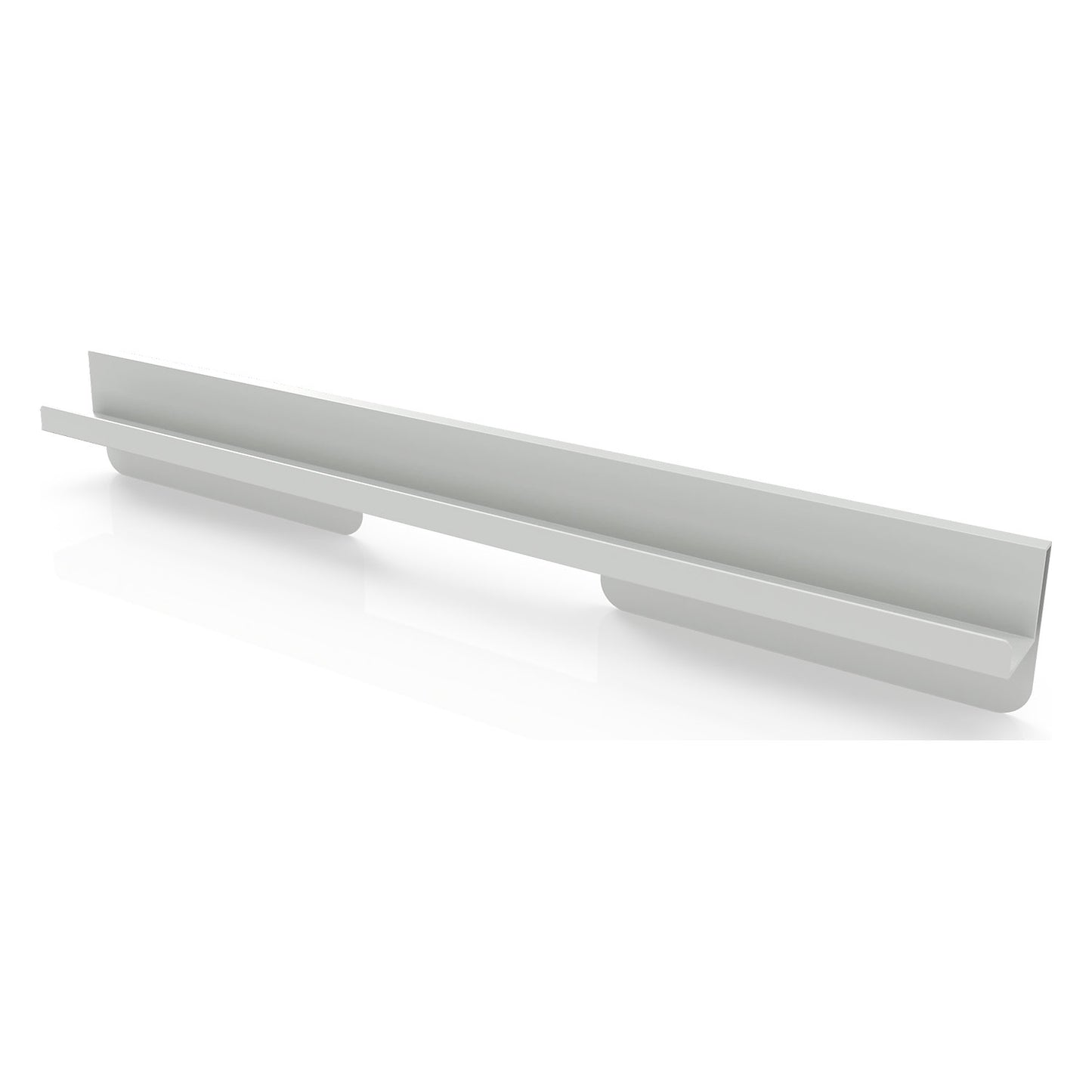 Pen tray for Infinity Wall, LxDxH 780 x 75 x 110 mm, light grey.