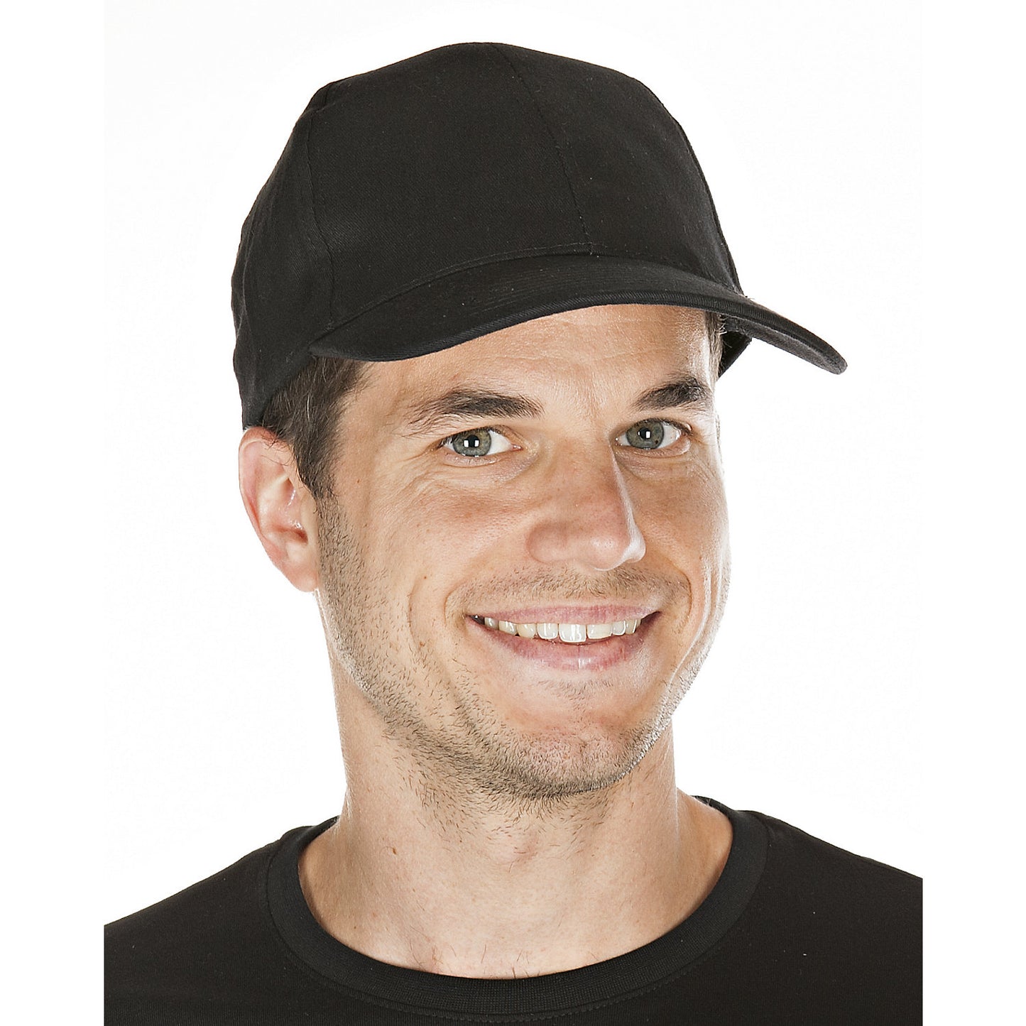 Baseball caps (50 pieces), pack of 50, black.