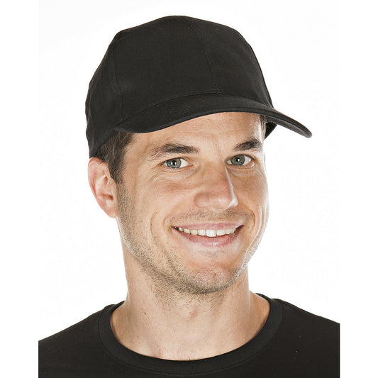 Baseball caps (50 pieces), pack of 50, black.