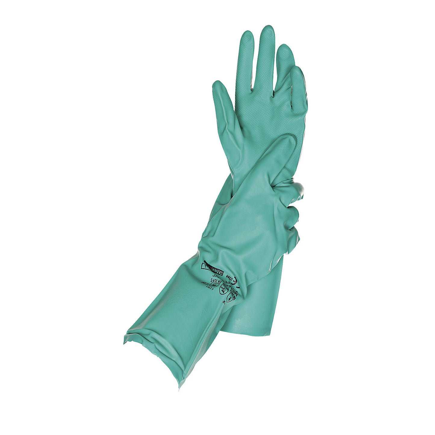 PROFESSIONAL chemical gloves, green, pack of 144 pairs, size 7 (S).