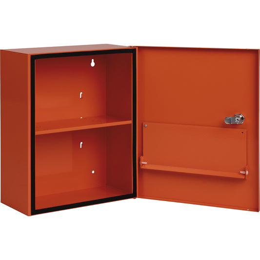 HEIDELBERG City Style first aid cabinet, HxWxD 362 x 302 x 140 mm, empty, orange.