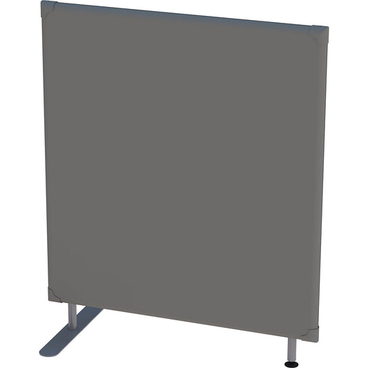 Soundproof partition, wall panel, HxW 1200 x 1000 mm, grey.