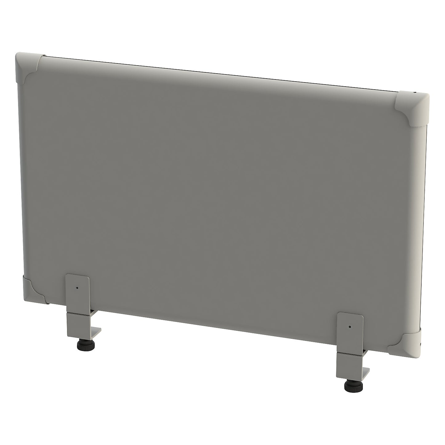 Acoustic tabletop panel, height 450 mm, width 800 mm, grey.