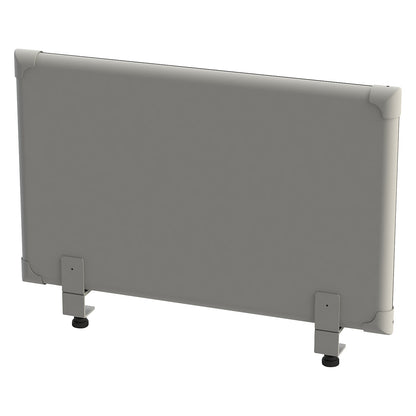 Acoustic tabletop panel, height 450 mm, width 800 mm, grey.