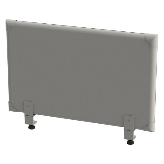 Acoustic tabletop panel, height 450 mm, width 800 mm, grey.