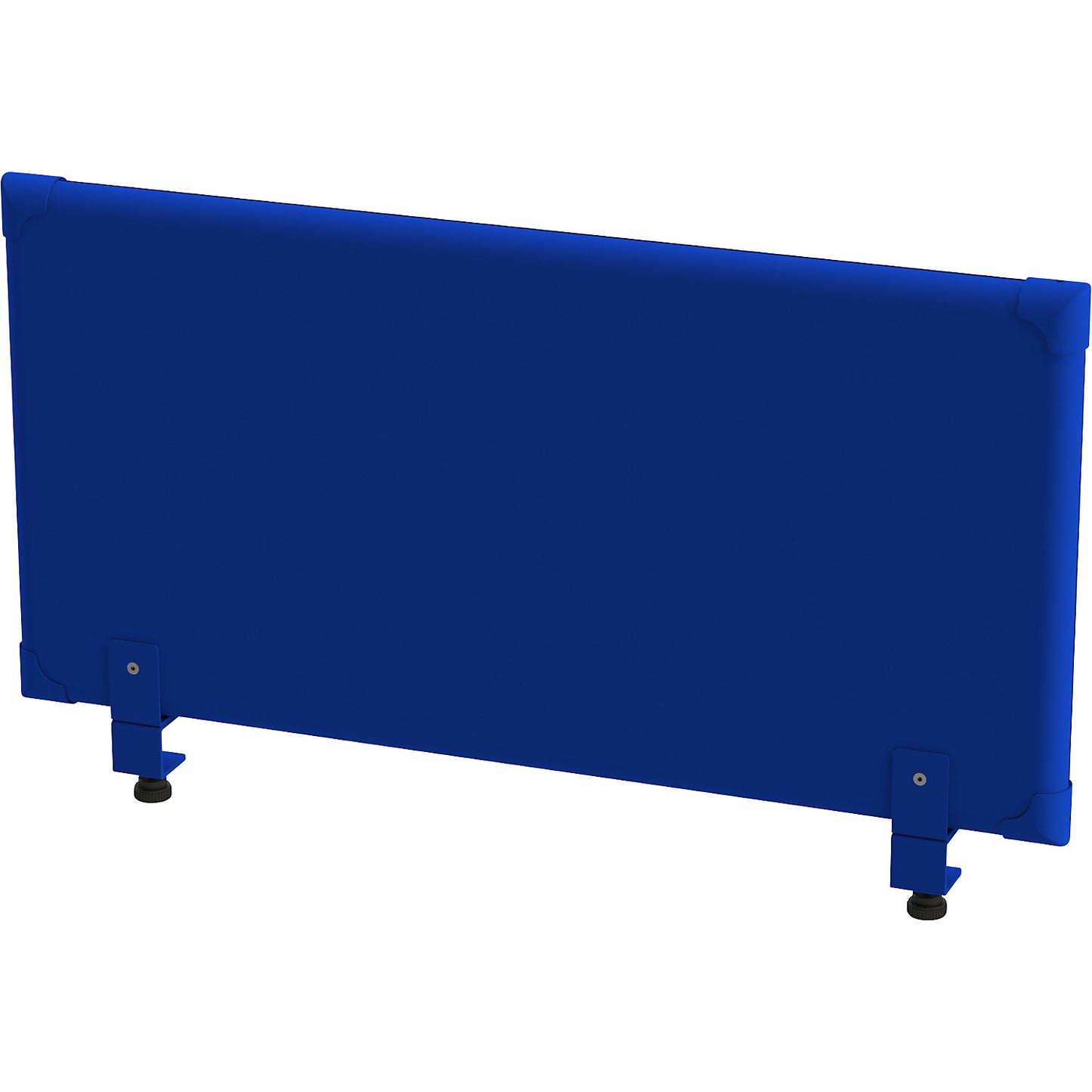 Acoustic tabletop panel, height 450 mm, width 1000 mm, blue.