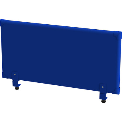 Acoustic tabletop panel, height 450 mm, width 1000 mm, blue.