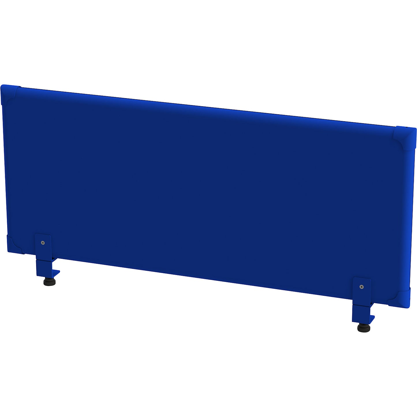 Acoustic tabletop panel, height 450 mm, width 1200 mm, blue.