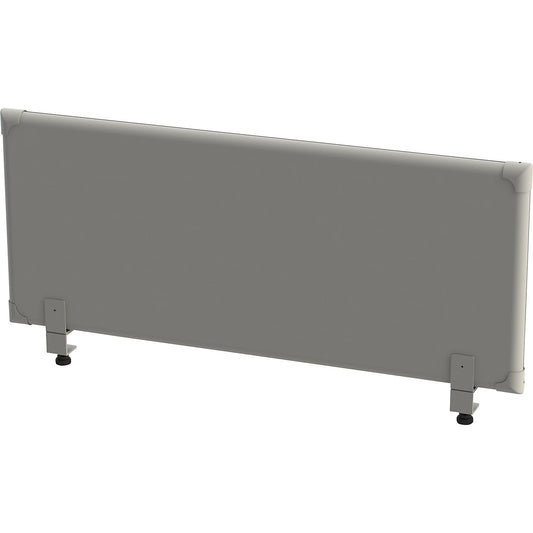 Acoustic tabletop panel, height 450 mm, width 1200 mm, grey.