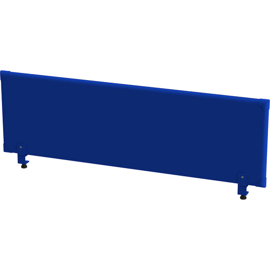 Acoustic tabletop panel, height 450 mm, width 1600 mm, blue.