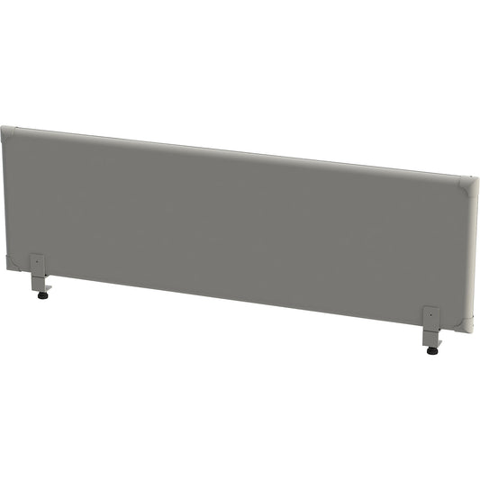 Acoustic tabletop panel, height 450 mm, width 1600 mm, grey.