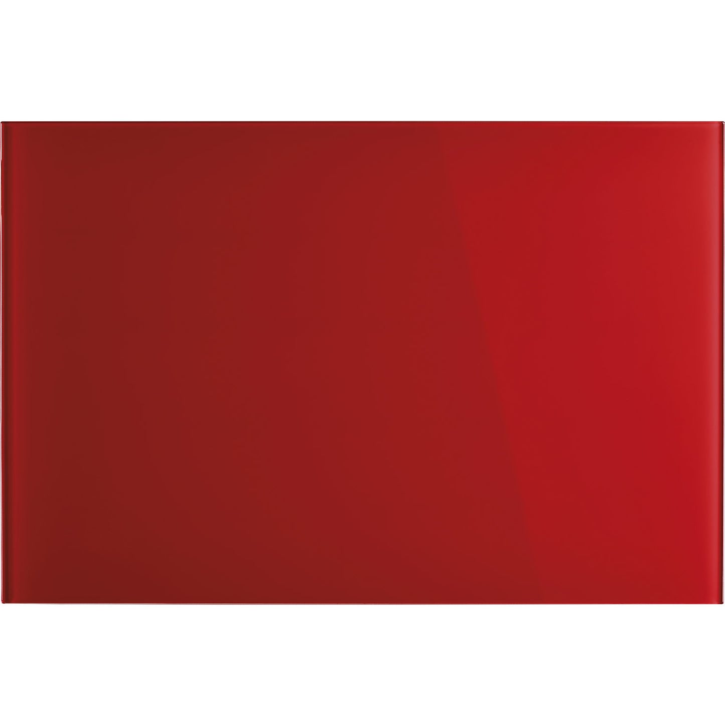 Designer glass board, magnetic, WxH 600 x 400 mm, intensive red.