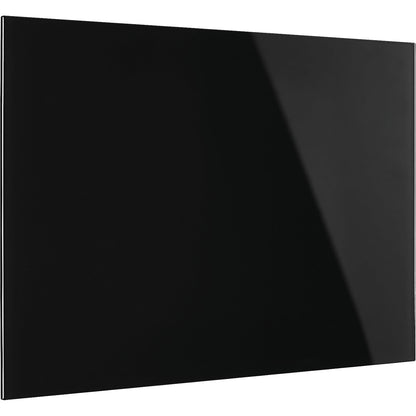 Designer glass board, magnetic, WxH 600 x 400 mm, jet black.