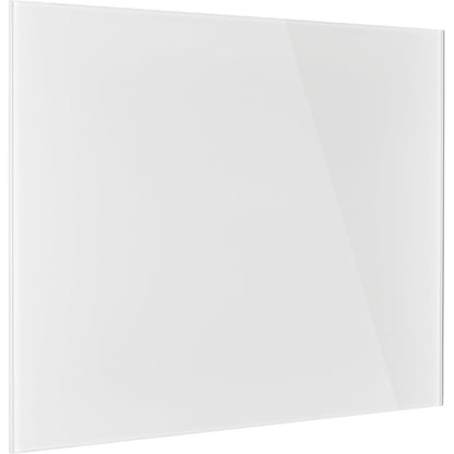 Designer glass board, magnetic, WxH 800 x 600 mm, brilliant white.