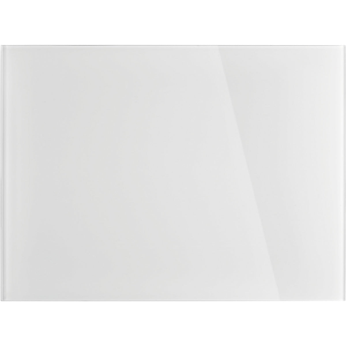 Designer glass board, magnetic, WxH 800 x 600 mm, brilliant white.