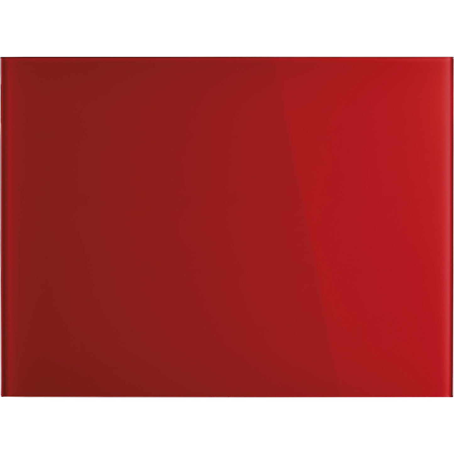 Designer glass board, magnetic, WxH 800 x 600 mm, intensive red.