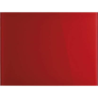 Designer glass board, magnetic, WxH 800 x 600 mm, intensive red.