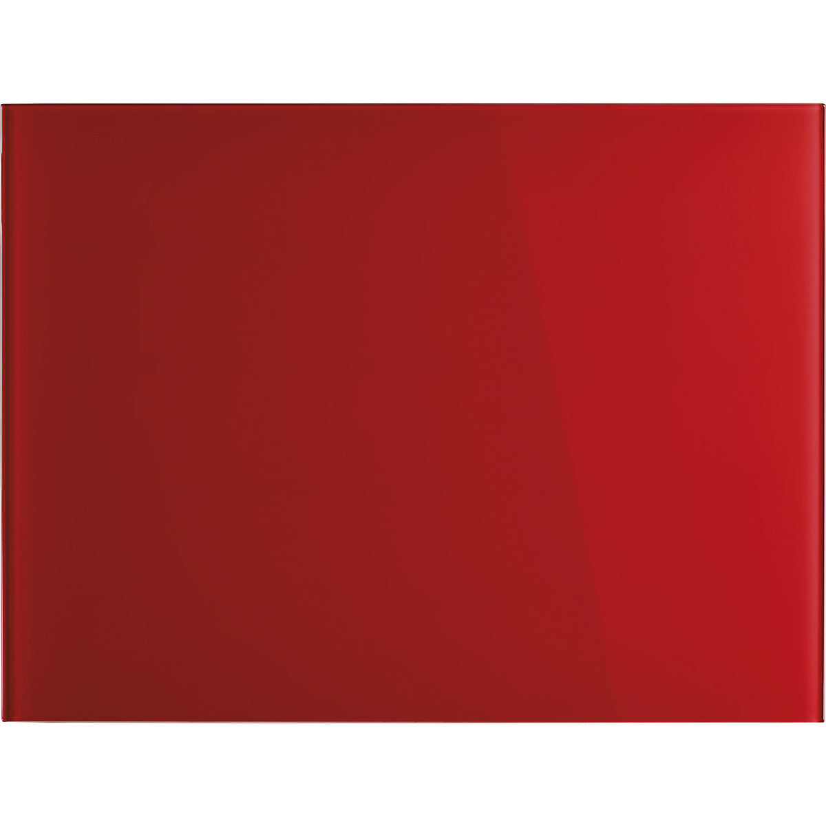 Designer glass board, magnetic, WxH 800 x 600 mm, intensive red.