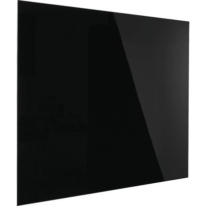 Designer glass board, magnetic, WxH 1200 x 900 mm, jet black.
