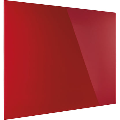 Designer glass board, magnetic, WxH 1500 x 1000 mm, intensive red.