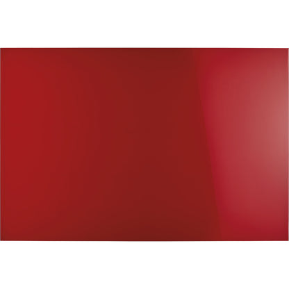 Designer glass board, magnetic, WxH 1500 x 1000 mm, intensive red.
