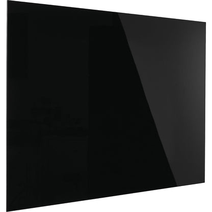 Designer glass board, magnetic, WxH 1500 x 1000 mm, jet black.