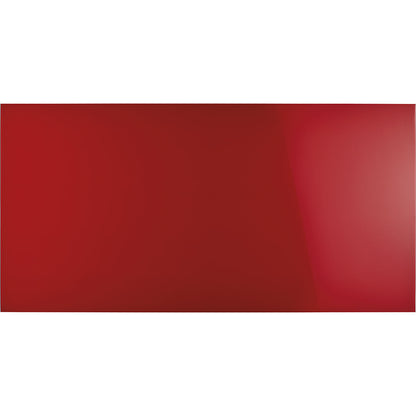 Designer glass board, magnetic, WxH 2000 x 1000 mm, intensive red.